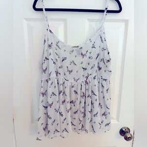 Torrid sz2 bird print cami